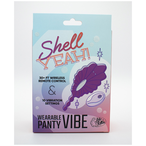 Natalie's Toy Box Shell Yeah! Remote Controlled Wearable Panty Vibrator - Purple - Image 3