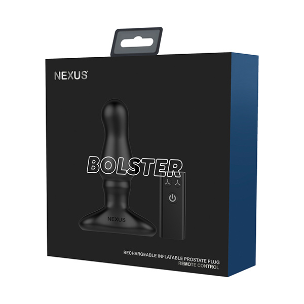 Nexus Bolster Butt Plug  w-Inflatable Tip - Black