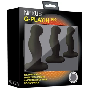 Nexus G Play Trio Rechargeable Massagers - Black
