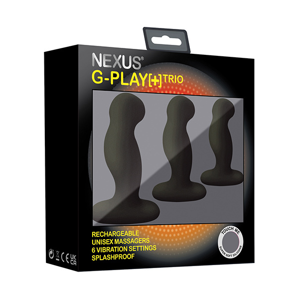Nexus G Play Trio Rechargeable Massagers - Black