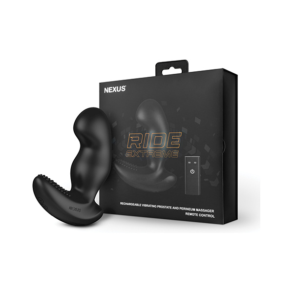 Nexus Ride Extreme Vibrating Prostate & Perineum Massager - Black