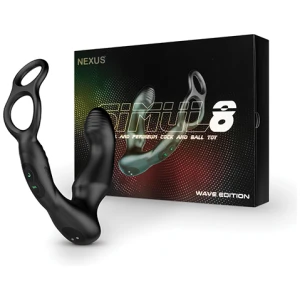 Nexus Simul8 Wave Dual Cock Ring Prostate Massage - Black
