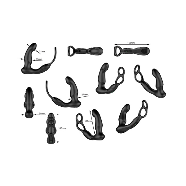 Nexus Simul8 Wave Dual Cock Ring Prostate Massage - Black - Image 2