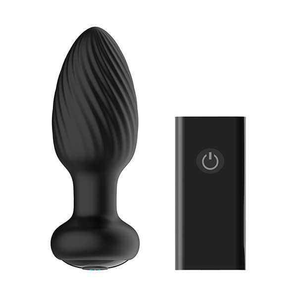 Nexus Tornado Rotating & Vibrating Small Butt Plug - Black - Image 3