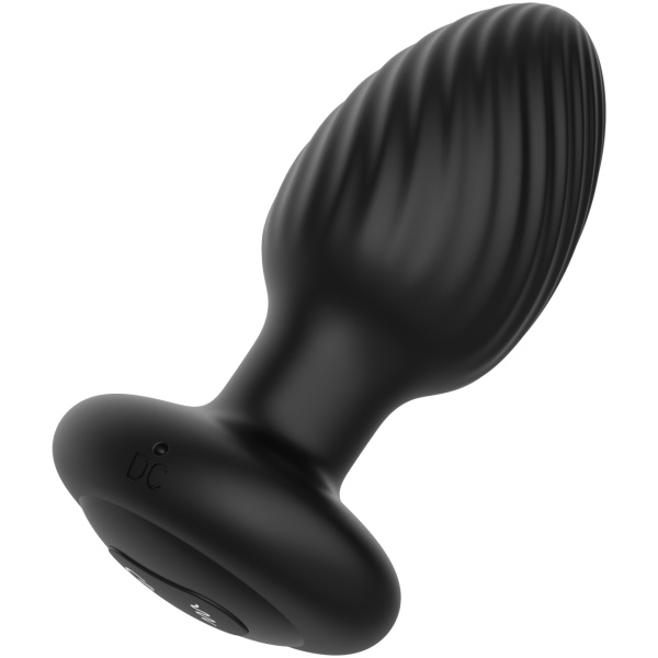 Nexus Tornado Rotating & Vibrating Large Butt Plug w-Remote - Black - Image 2