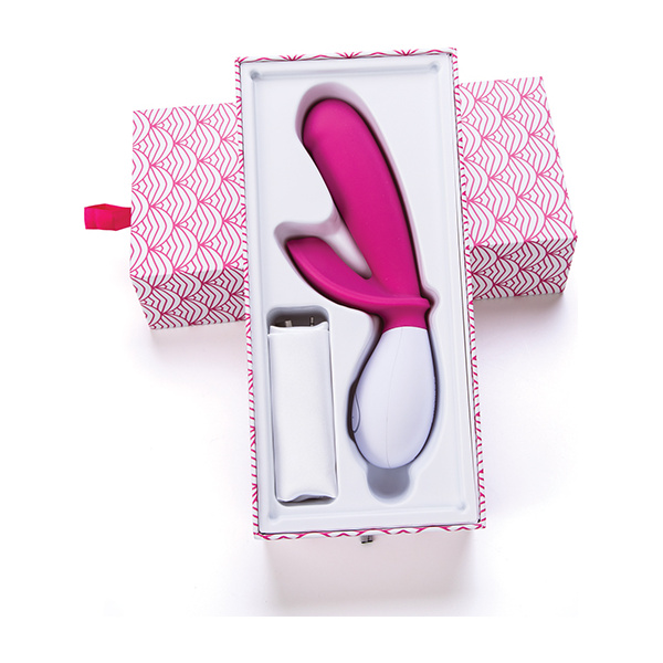 OhMiBod Lovelife Snuggle Dual Stimulation Vibe - Pink - Image 4