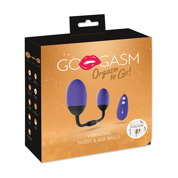 GoGasm Vibrating Pussy & Ass Balls - Purple