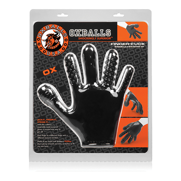 Oxballs Finger Fuck Glove - Black - Image 4