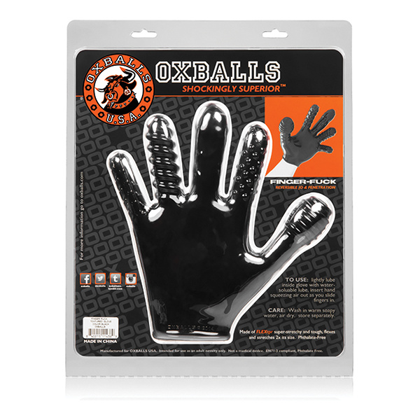 Oxballs Finger Fuck Glove - Black - Image 3
