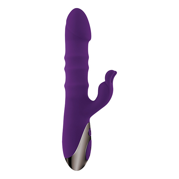 Playboy Pleasure Hop To It Rabbit Vibrator - Acai - Image 2