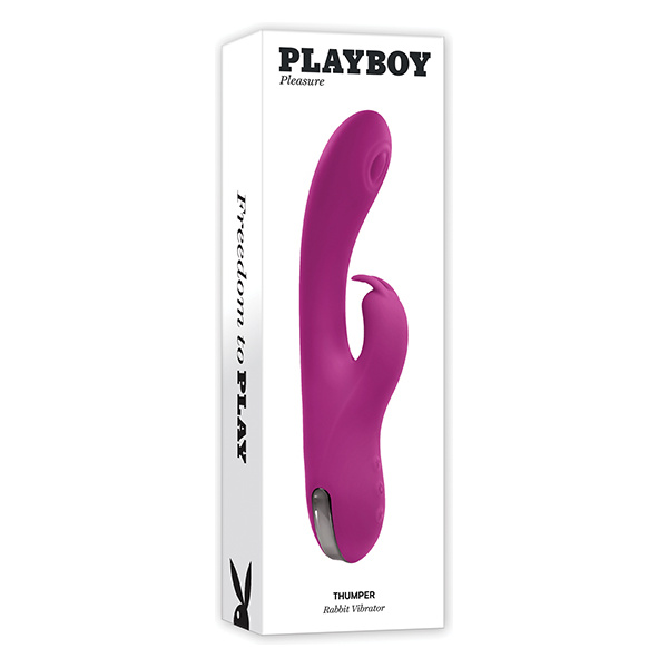 Playboy Pleasure Thumper Rabbit Vibrator - Wild Aster