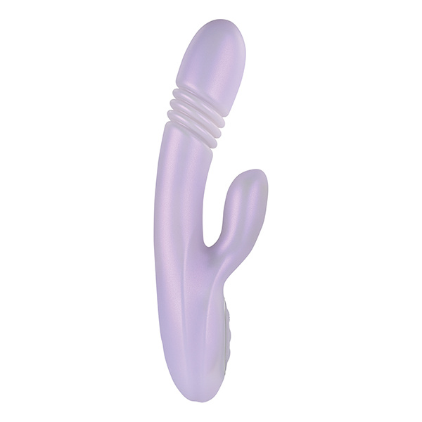 Playboy Pleasure Bumping Bunny Rabbit Vibrator - Opal - Image 5