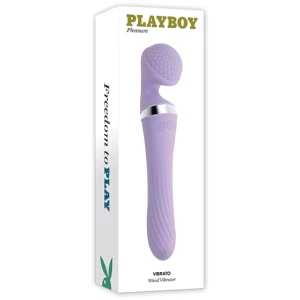 Playboy Pleasure Vibrato Wand Vibrator - Lilac