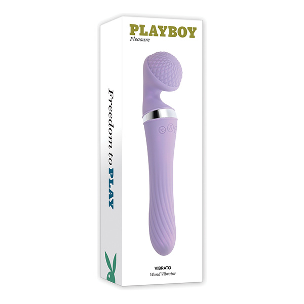 Playboy Pleasure Vibrato Wand Vibrator - Lilac