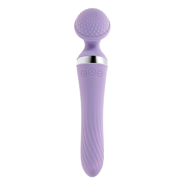 Playboy Pleasure Vibrato Wand Vibrator - Lilac - Image 2