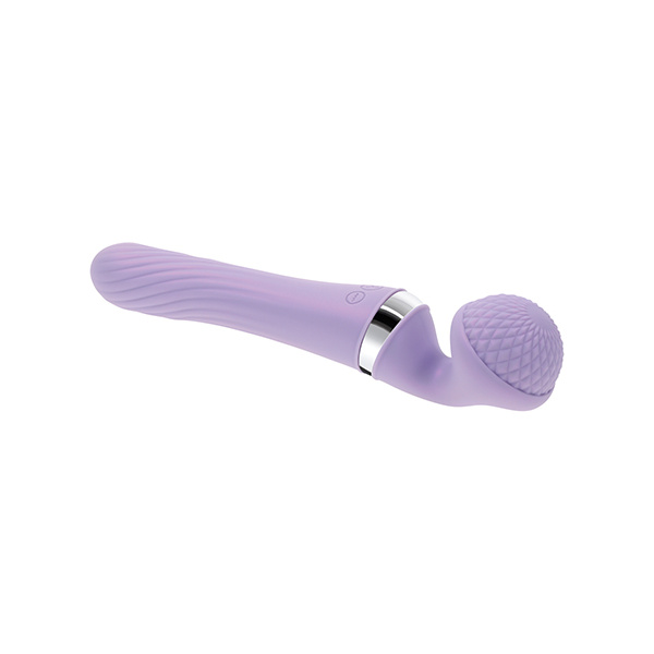 Playboy Pleasure Vibrato Wand Vibrator - Lilac - Image 3