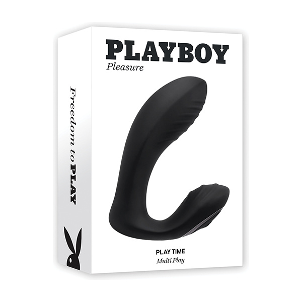 Playboy Pleasure Play time Multi Play G-Spot & P-Spot Vibrator - Black