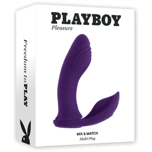 Playboy Pleasure Mix & Match Dual Vibrator - Purple