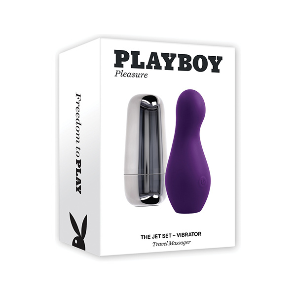 Playboy Pleasure The Jet Set Vibrator - Acai-Silver