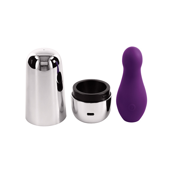 Playboy Pleasure The Jet Set Vibrator - Acai-Silver - Image 3