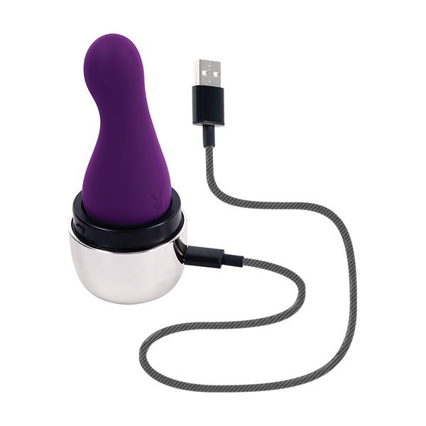 Playboy Pleasure The Jet Set Vibrator - Acai-Silver - Image 2