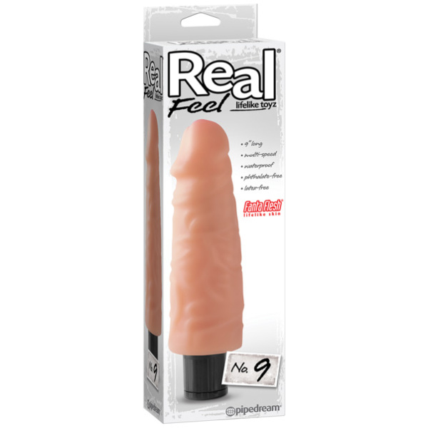 "Real Feel No. 9 Long 9"" Vibe Waterproof"