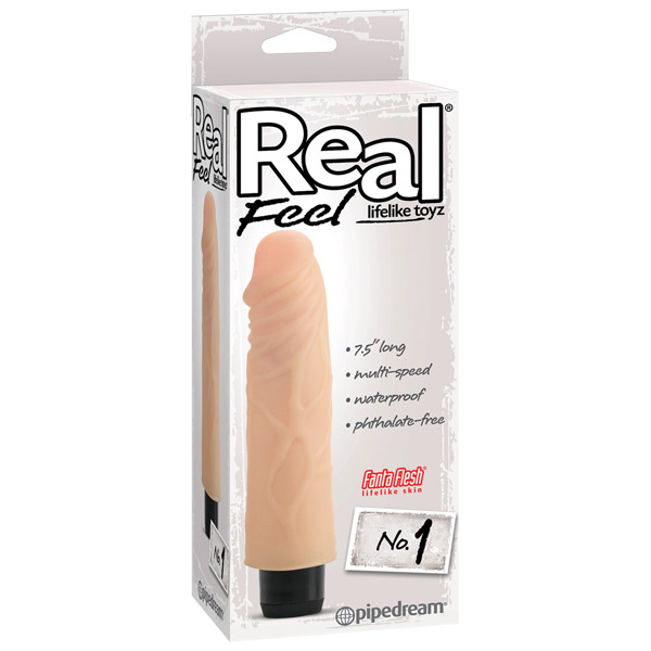 "Real Feel No. 1 Long 7.5"" Vibe Waterproof "