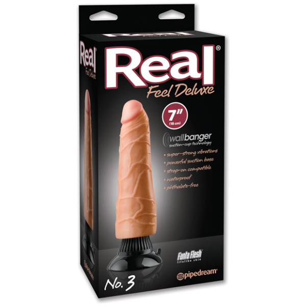 "Real Feel Deluxe No. 3 7"" Vibe Waterproof"