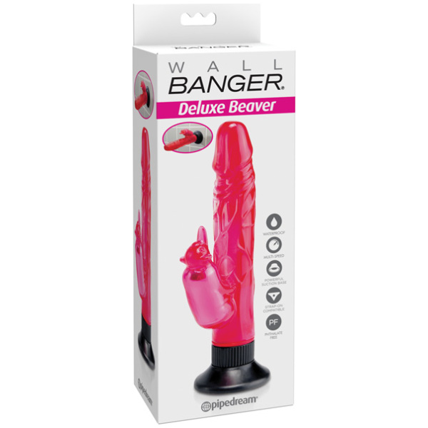 Wall Bangers Deluxe Beaver Vibe Waterproof - Pink