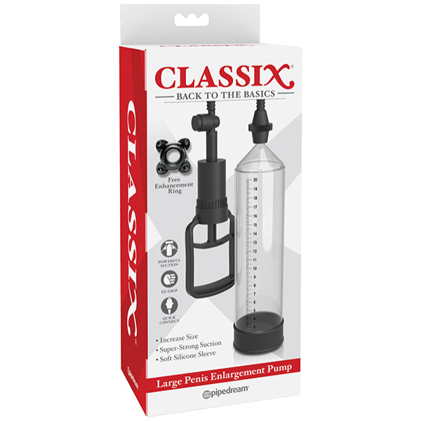 Classix Large Penis Enlargement Pump - Clear