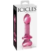 Icicles No. 82 Hand Blown Glass Butt Plug - Ribbed-Pink
