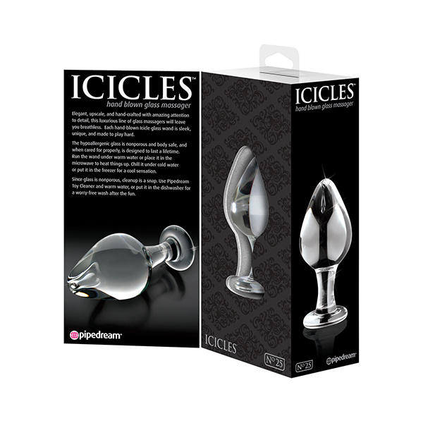 Icicles No. 25 Hand Blown Glass - Clear - Image 3