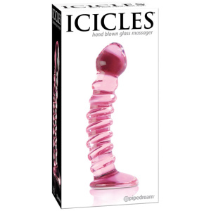 Icicles No.Hand Blown Glass - Clear W/ridges
