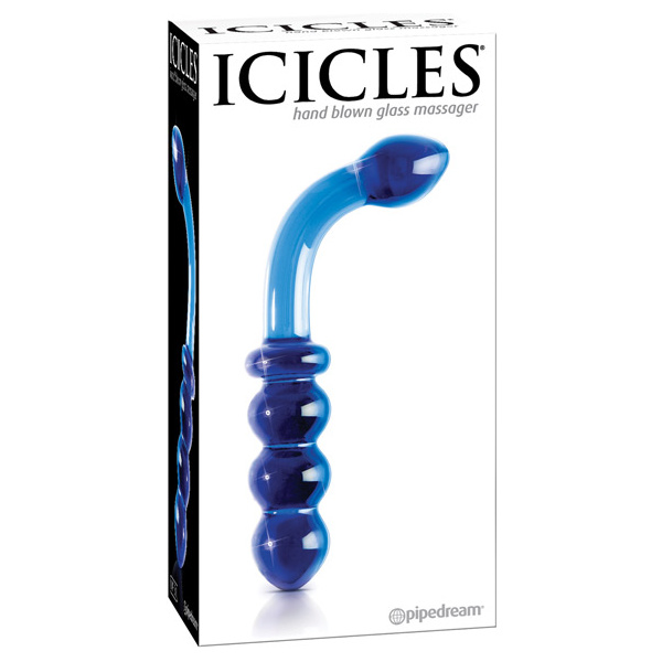 Icicles  No. 31 Hand Blown Glass - Blue G Spot