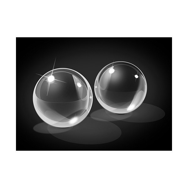 Icicles No. 41 Hand Blown Glass Ben Wa Balls - Clear - Image 3
