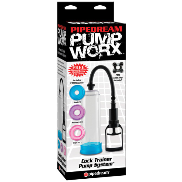 Pump Worx Cock Trainer Pump System w-3 TPR Sleeves