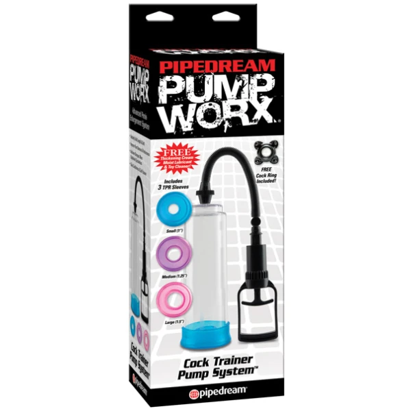 Pump Worx Cock Trainer Pump System w-3 TPR Sleeves