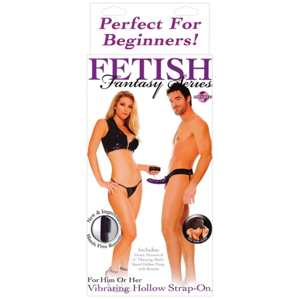 Fetish Fantasy Series For Him Or Her Vibrating Hollow Strap On