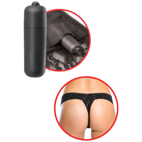 Fetish Fantasy Series Hanky Spank Me Vibrating Panties - Black - Image 2