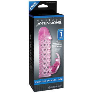 Fantasy X-tensions Vibrating Couples Cage - Pink