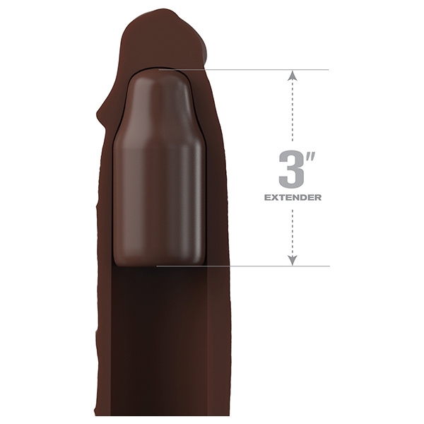 Fantasy X-tensions Elite 7" Extension w-Strap - Brown - Image 2