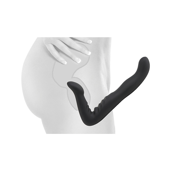 Fetish Fantasy Elite 8" Strapless Strap On - Black - Image 3