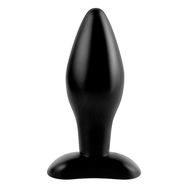 Anal Fantasy Collection Medium Silicone Plug - Black - Image 3