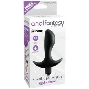 Anal Fantasy Collection Vibrating Perfect Plug - Black