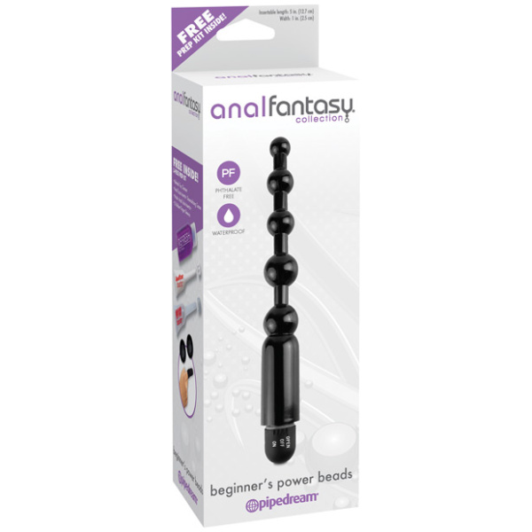 Anal Fantasy Collection Beginners Power Beads - Black