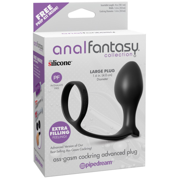 Anal Fantasy Collection Ass Gasm Advanced Plug w-Cockring