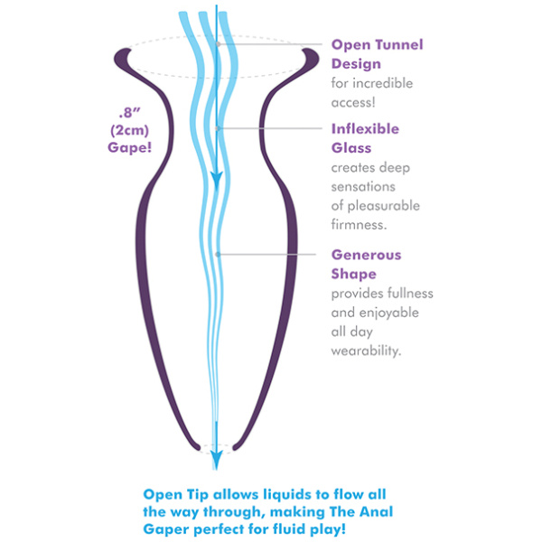 Anal Fantasy Ellite Anal Glass Gaper - Clear - Image 4