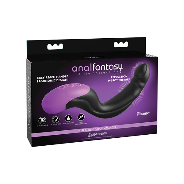 Anal Fantasy Elite Collection Hyper Pulse P Spot Massager - Black