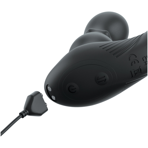 Anal Fantasy Elite Ass-Gasm Slide & Glide P-Spot Stimulator - Black - Image 2