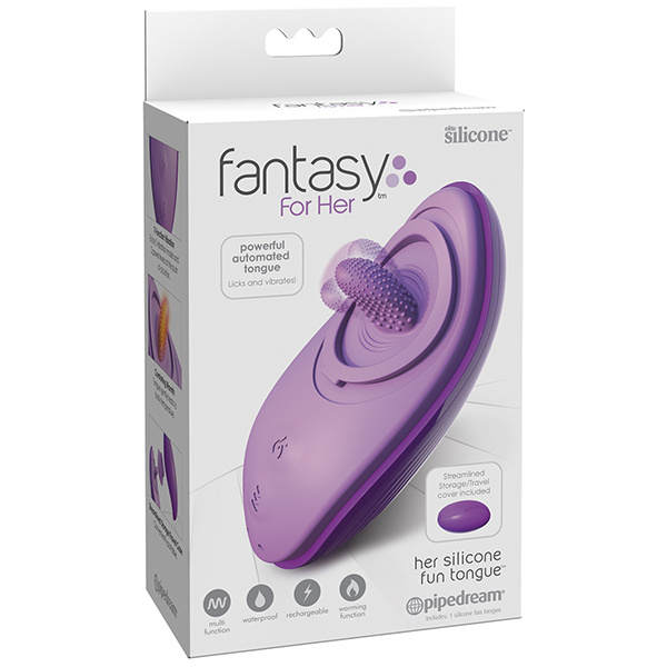 Fantasy for Her Silicone Fun Tongue - Purple